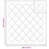 vidaXL Σετ Κουβέρτας με μαξιλάρι 3 pcs Λευκό 200 x 220 cm Μικροΐνες