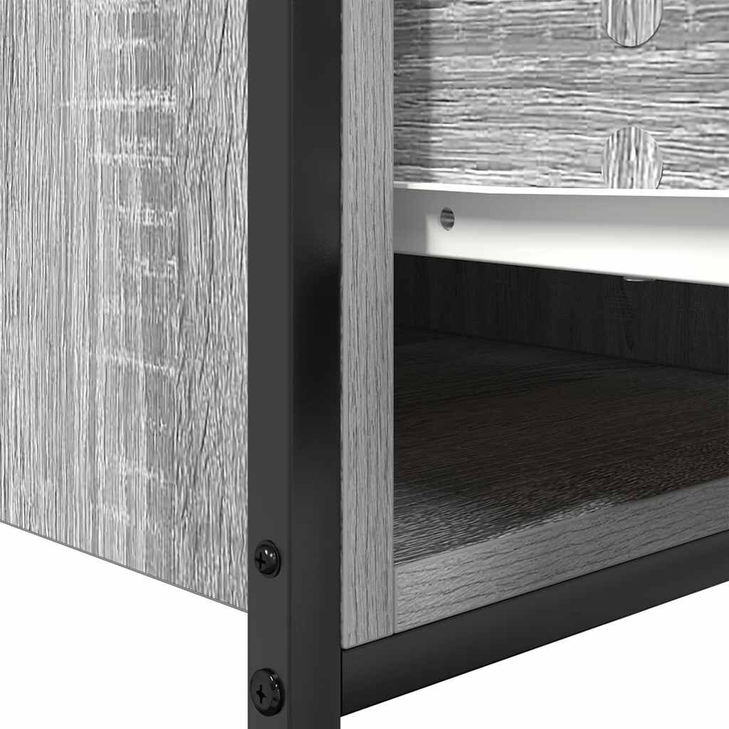 vidaXL ντουλάπι νιπτήρα με συρτάρια γκρι Sonoma 90x34,5x60 εκ.
