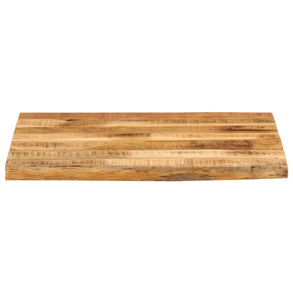 vidaXL Επιφάνεια Τραπεζιού 40x40x2,5 εκ. Live Edge Μασίφ Ξύλο Μάνγκο