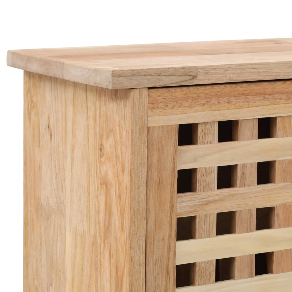 vidaXL Παπουτσοθήκη 55 x 20 x 104 εκ. από Μασίφ Ξύλο Καρυδιάς