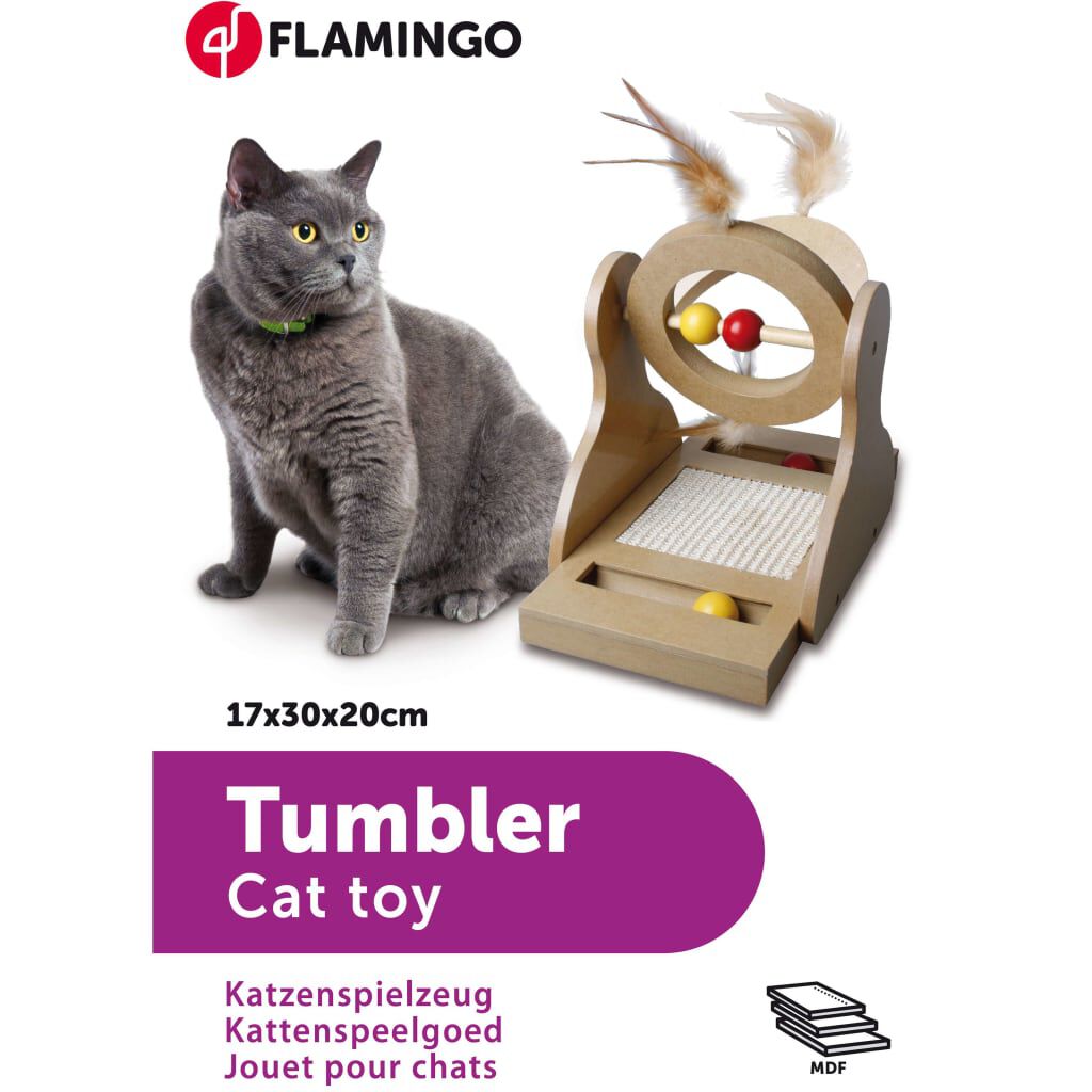 FLAMINGO Ονυχοδρόμιο για Γάτες Κυκλικό Ξύλινο