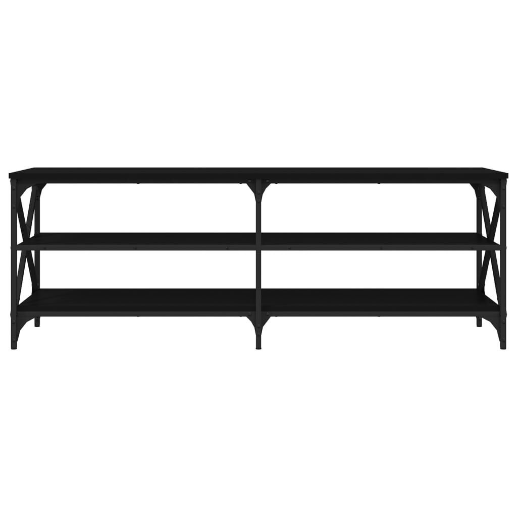 vidaXL Έπιπλο Τηλεόρασης Μαύρο 140x40x50 εκ. από Επεξεργασμένο Ξύλο