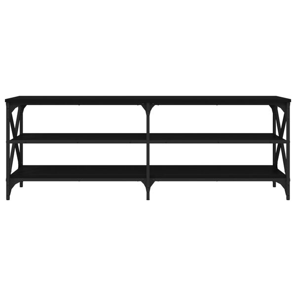 vidaXL Έπιπλο Τηλεόρασης Μαύρο 140x40x50 εκ. από Επεξεργασμένο Ξύλο