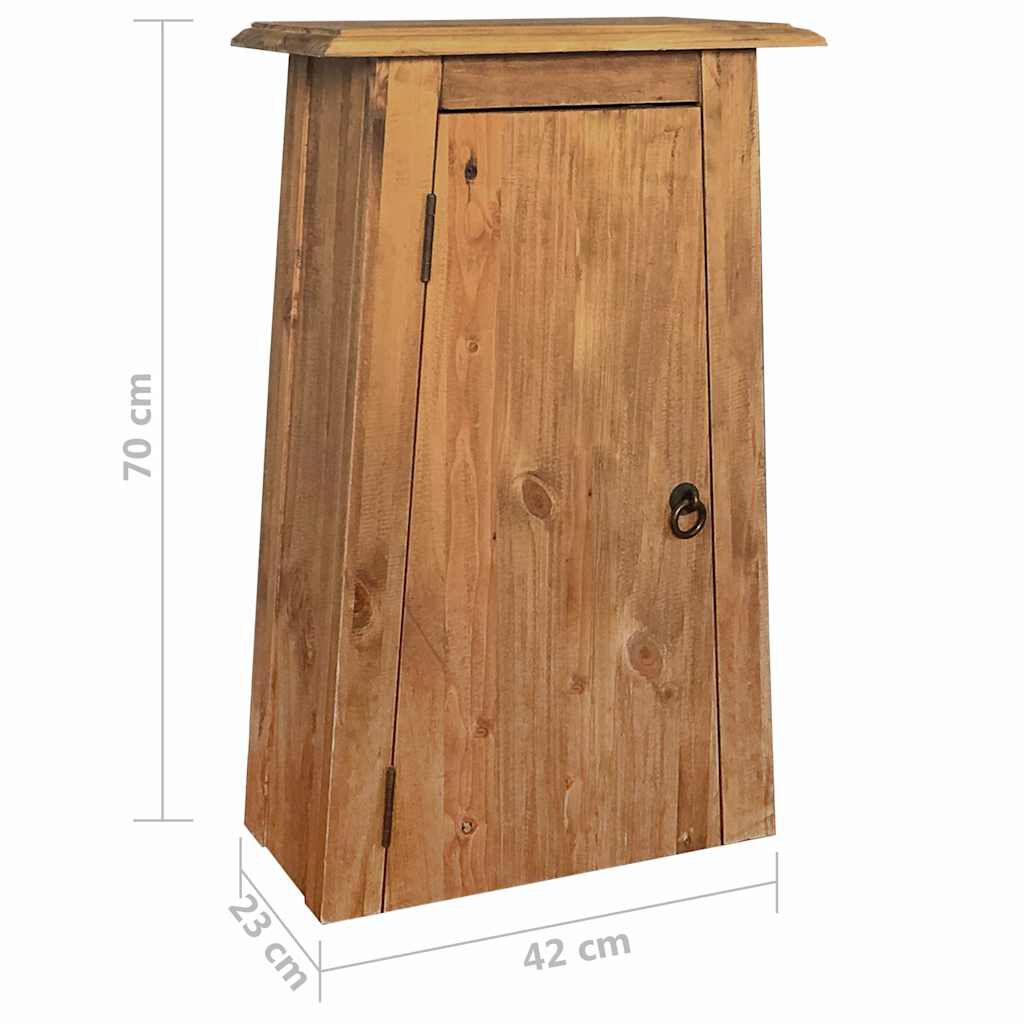 vidaXL Ντουλάπι Μπάνιου Επίτοιχο 42x23x70 εκ. Μασίφ Ανακυκλωμένο Πεύκο