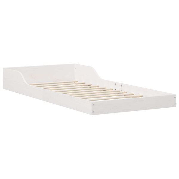 vidaXL Σκελετός Κρεβατιού Λευκό 80 x 200 cm Μασίφ ξύλο πεύκου
