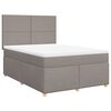 vidaXL &Kappa;&rho;&epsilon;&beta;ά&tau;&iota; Boxspring &mu;&epsilon; &Sigma;&tau;&rho;ώ&mu;&alpha; Taupe 160x200 &epsilon;&kappa;. &Upsilon;&phi;&alpha;&sigma;&mu;ά&tau;&iota;&nu;&omicron;