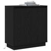 vidaXL Κομοδίνο Μαύρη Οξυά 71 x 34.5 x 75 εκ. Επεξεργασμένο ξύλο