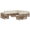 vidaXL &Sigma;&epsilon;&tau; &Kappa;&alpha;&nu;&alpha;&pi;έ &Kappa;ή&pi;&omicron;&upsilon; &Rho;&upsilon;&theta;&mu;&iota;&zeta;ό&mu;&epsilon;&nu;&omicron; 14 pcs &Mu;&pi;&epsilon;&zeta; &sigma;&upsilon;&nu;&theta;&epsilon;&tau;&iota;&kappa;ό &rho;&alpha;&tau;ά&nu;