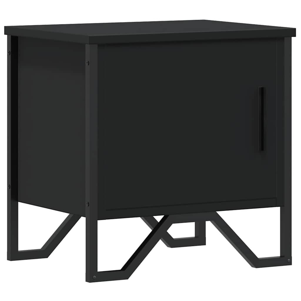 vidaXL Κομοδίνο Μαύρο 40 x 30 x 40 εκ. από Επεξεργασμένο Ξύλο