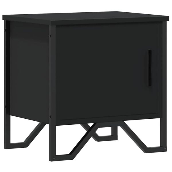 vidaXL Κομοδίνο Μαύρο 40 x 30 x 40 εκ. από Επεξεργασμένο Ξύλο
