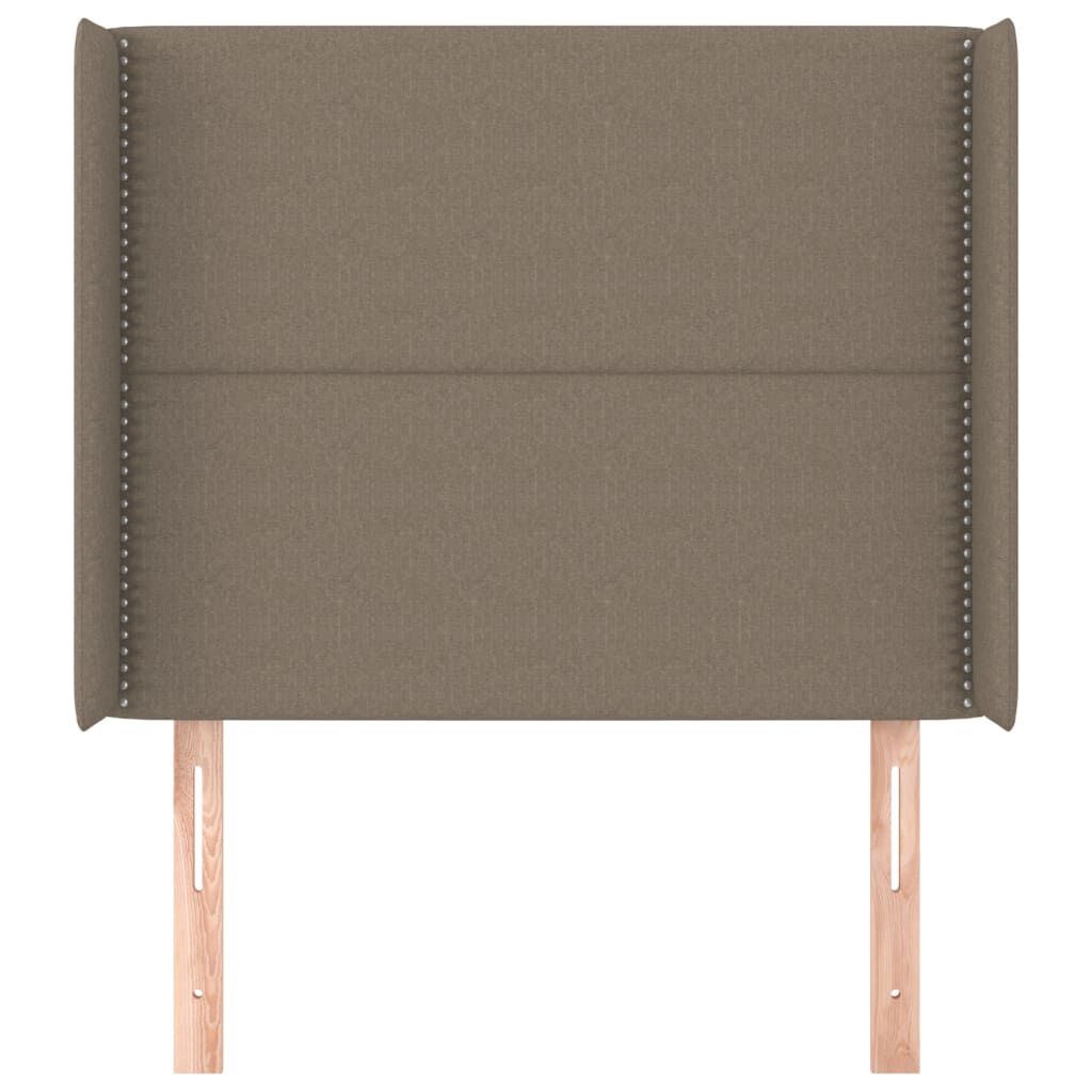 vidaXL Κεφαλάρι με Πτερύγια Taupe 83x16x118/128 εκ. Υφασμάτινο