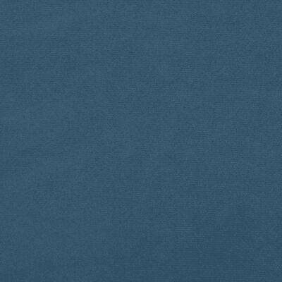 vidaXL Κεφαλάρι Κρεβατιού LED Σκούρο Μπλε 147x16x118/128 εκ. Βελούδινο