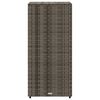 vidaXL Ντουλάπι Αποθήκευσης Κήπου Γκρι 50x55x115 εκ. Συνθετικό Ρατάν