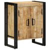 vidaXL Ντουλάπα Παπουτσιών Μαύρο 30 x 30 x 40 cm Μασίφ ξύλο μάνγκο
