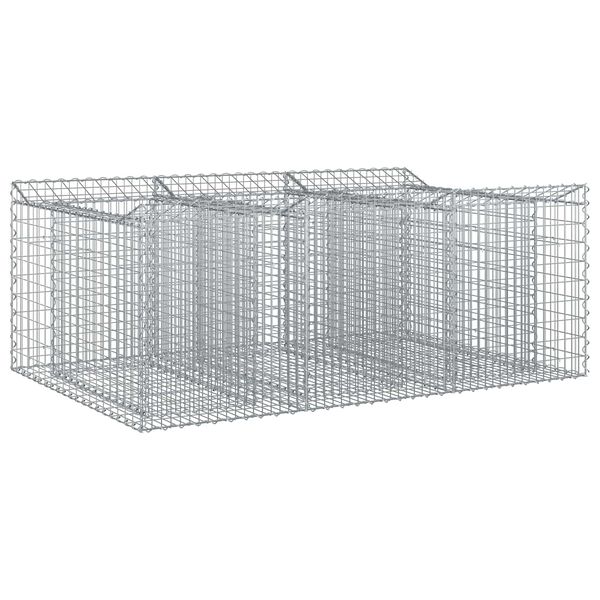 vidaXL &Alpha;&nu;&alpha;&sigma;&eta;&kappa;&omega;&mu;έ&nu;&omicron; &kappa;&rho;&epsilon;&beta;ά&tau;&iota; gabion &Alpha;&sigma;&eta;&mu;ί 150 x 100 x 60 &epsilon;&kappa;