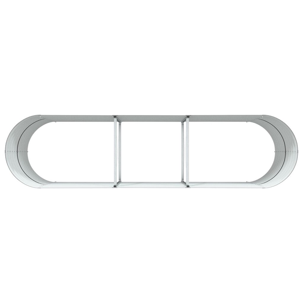 vidaXL Κρεβάτι για Κήπο Αναρτημένο Καφέ 320x80x81 εκ από Γαλβανισμένο Ατσάλι