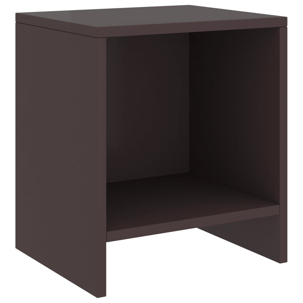 vidaXL Κομοδίνα 2 τεμ. Σκούρο Καφέ 35 x 30 x 40 εκ. Μασίφ Ξύλο Πεύκου