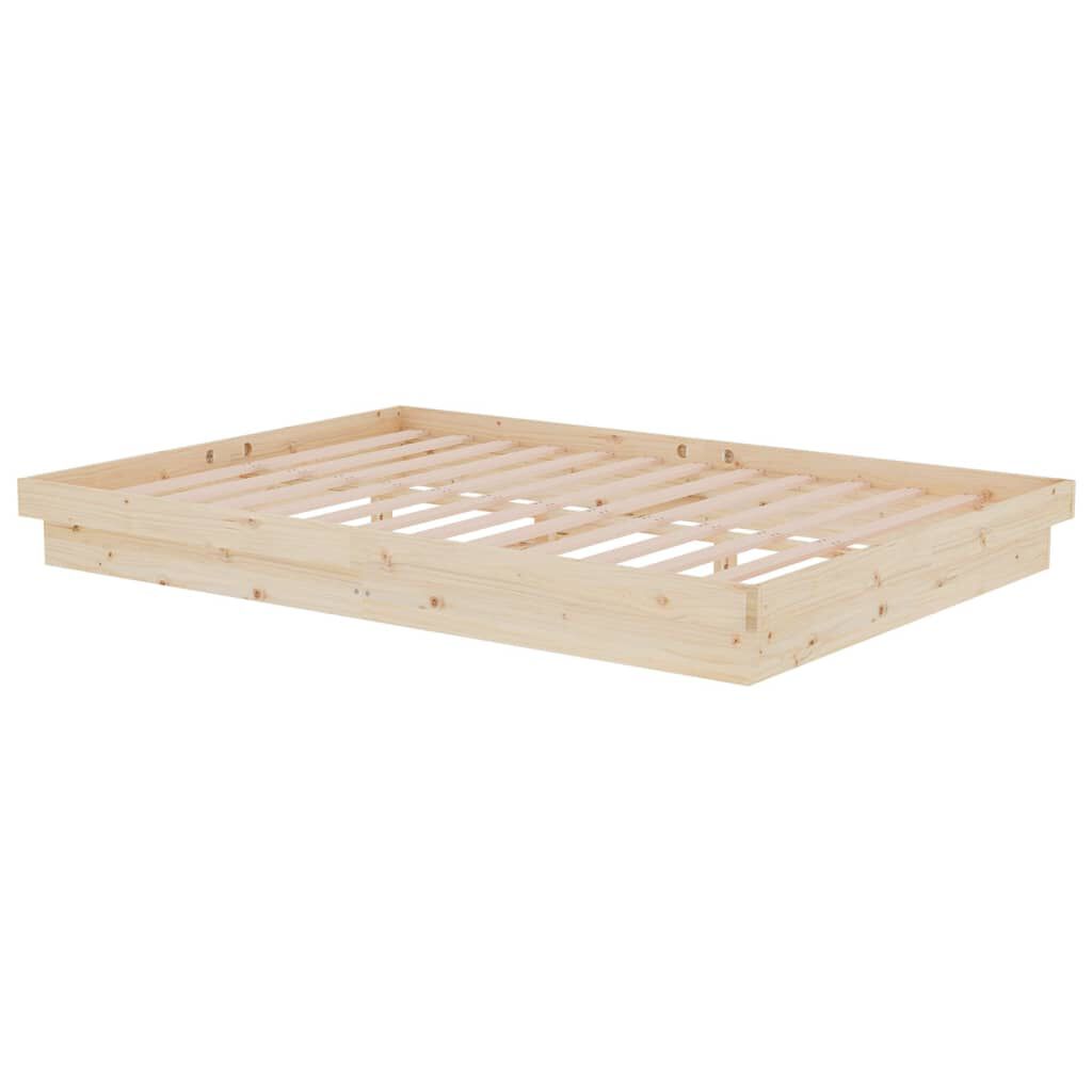 vidaXL Πλαίσιο Κρεβατιού 140 x 200 εκ. από Μασίφ Ξύλο