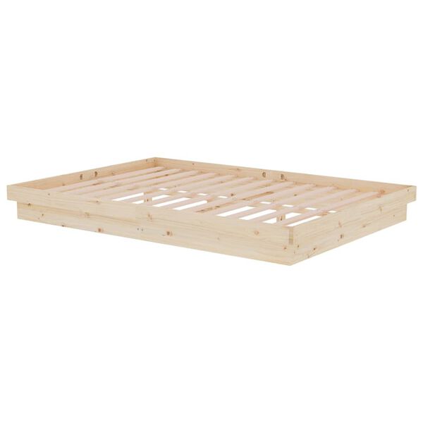 vidaXL Πλαίσιο Κρεβατιού 140 x 200 εκ. από Μασίφ Ξύλο