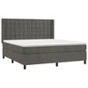 vidaXL &Kappa;&rho;&epsilon;&beta;ά&tau;&iota; Boxspring &mu;&epsilon; &Sigma;&tau;&rho;ώ&mu;&alpha; & LED &Sigma;&kappa;. &Gamma;&kappa;&rho;&iota; 160x200&epsilon;&kappa;. &Beta;&epsilon;&lambda;&omicron;ύ&delta;&iota;&nu;&omicron;