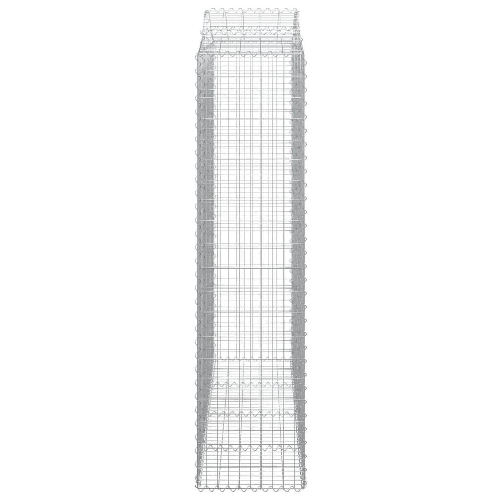 vidaXL Συρματοκιβώτια Τοξωτά 6 τεμ. 200x50x200/220 εκ. Γαλβαν. Ατσάλι