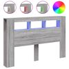 vidaXL &Kappa;&epsilon;&phi;&alpha;&lambda;ά&rho;&iota; &Kappa;&rho;&epsilon;&beta;&alpha;&tau;&iota;&omicron;ύ &mu;&epsilon; LED &Gamma;&kappa;&rho;&iota; Sonoma 160x18,5x103,5 &epsilon;&kappa;