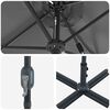 vidaXL Ομπρέλα Κήπου Ανθρακί 370 x 197 x 239 εκ