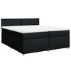 vidaXL &Kappa;&rho;&epsilon;&beta;ά&tau;&iota; Boxspring &mu;&epsilon; &Sigma;&tau;&rho;ώ&mu;&alpha; &Mu;&alpha;ύ&rho;&omicron; 200x200 &epsilon;&kappa;. &Upsilon;&phi;&alpha;&sigma;&mu;ά&tau;&iota;&nu;&omicron;