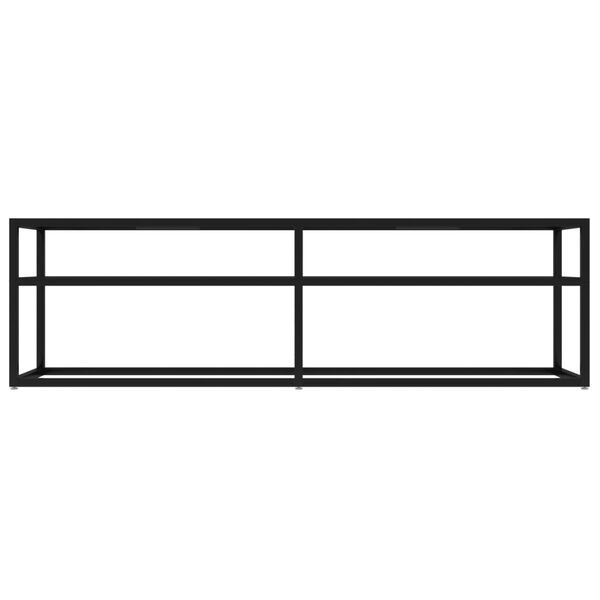 vidaXL Έπιπλο Τηλεόρασης Μαύρο 140 x 40 x 40,5 εκ. από Γυαλί Ασφαλείας