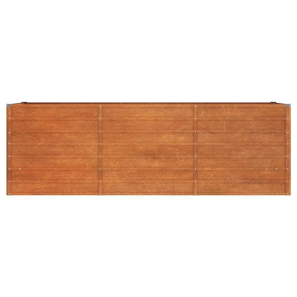vidaXL Ζαρντινιέρα Σκουριασμένο 240x80x77 εκ. Ατσάλι Σκληρυθέν Αέρα