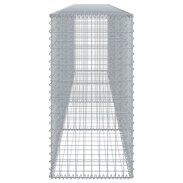 vidaXL Συρματοκιβώτιο με Κάλυμμα 400x50x100εκ. από Γαλβανισμένο Χάλυβα