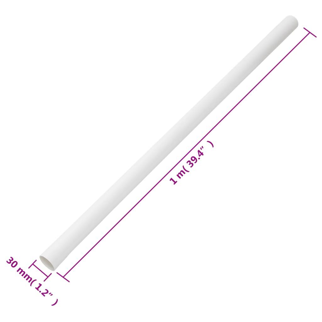 vidaXL Κανάλι Καλωδίων με Κλιπ Ø30 χιλ. 10 μ. από PVC