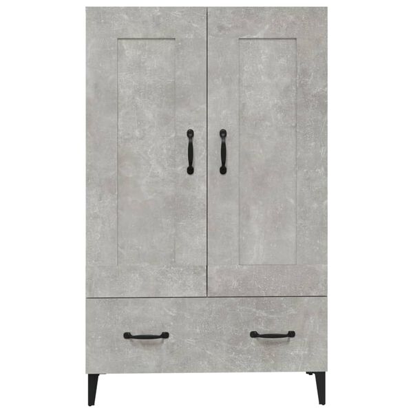 vidaXL Ντουλάπι Γκρι Σκυροδέματος 70x31x115 εκ. από Επεξεργασμένο Ξύλο