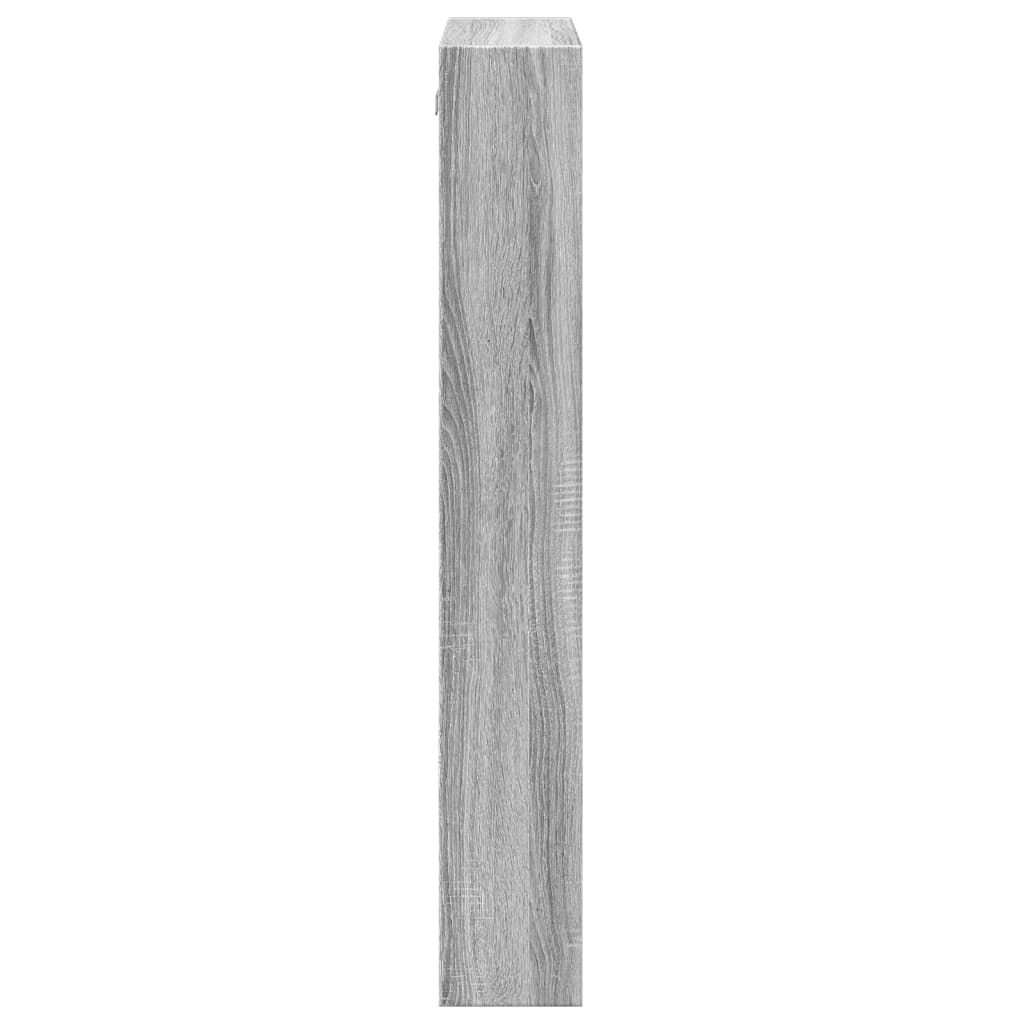 vidaXL Ντουλάπι Τοίχου Γκρι Sonoma 50x15x100 εκ. Επεξεργασμένο Ξύλο