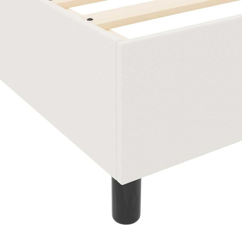 vidaXL Κρεβάτι με ελατήρια Κρεμ 140 x 200 cm Βελούδο