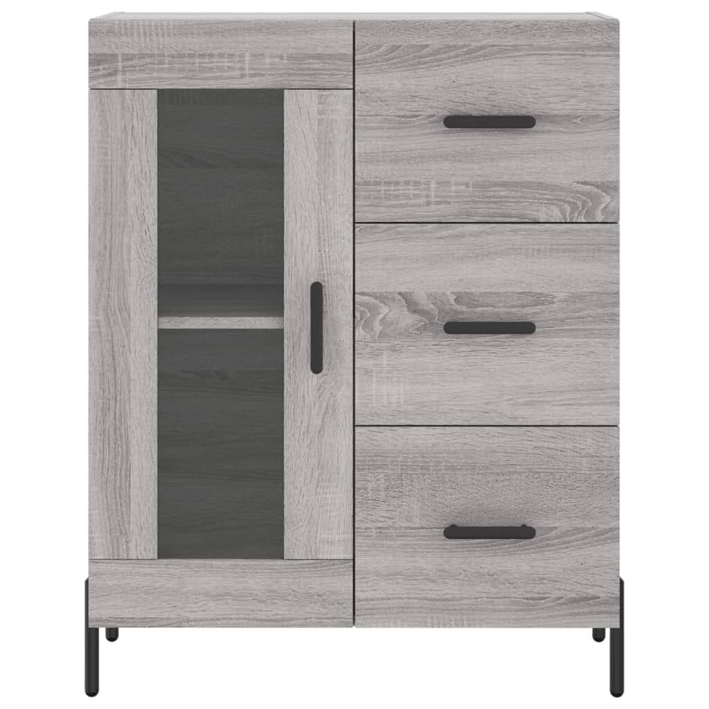 vidaXL Ντουλάπι Γκρι Sonoma 69,5 x 34 x 90 εκ. από Επεξεργασμένο Ξύλο