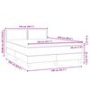 vidaXL &Kappa;&rho;&epsilon;&beta;ά&tau;&iota; Boxspring &mu;&epsilon; &Sigma;&tau;&rho;ώ&mu;&alpha; &Sigma;&kappa;&omicron;ύ&rho;&omicron; &Pi;&rho;ά&sigma;&iota;&nu;&omicron; 140x210&epsilon;&kappa;. &Beta;&epsilon;&lambda;&omicron;ύ&delta;&iota;&nu;&omicron;