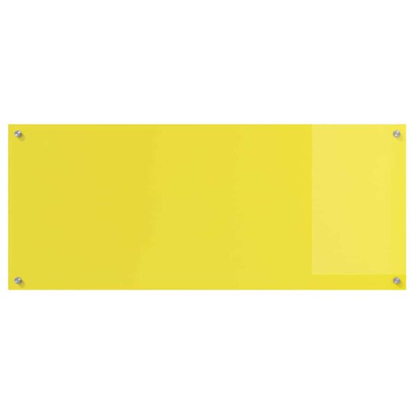 vidaXL Πίσω Πάνελ Κουζίνας 2 pcs Κίτρινο 120 x 50 cm σκληρυμένο γυαλί