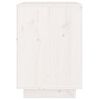 vidaXL Κομοδίνα 2 τεμ. Λευκά 40 x 35 x 50 εκ. από Μασίφ Ξύλο Πεύκου