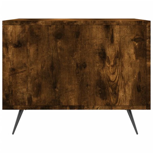 vidaXL Τραπεζάκια Σαλονιού 2 τεμ Καπνιστή Oak 50x50x40 εκ Επεξ. Ξύλο