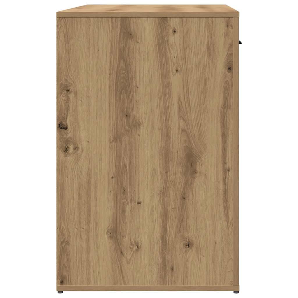 vidaXL Γραφείο Αρτισιανή Δρυς 100x49x75 εκ. από Επεξεργασμένο Ξύλο