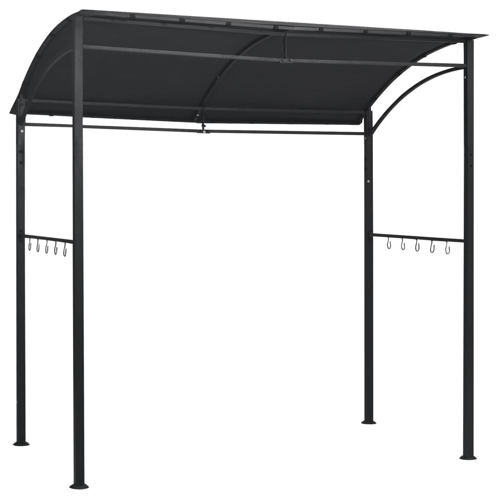 vidaXL Κιόσκι Ψησταριάς Ανθρακί 215 x 150 x 220 εκ. Ατσάλινο