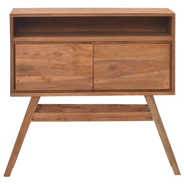 vidaXL Τραπέζι Κονσόλα 80 x 30 x 80 εκ. από Μασίφ Ξύλο Teak
