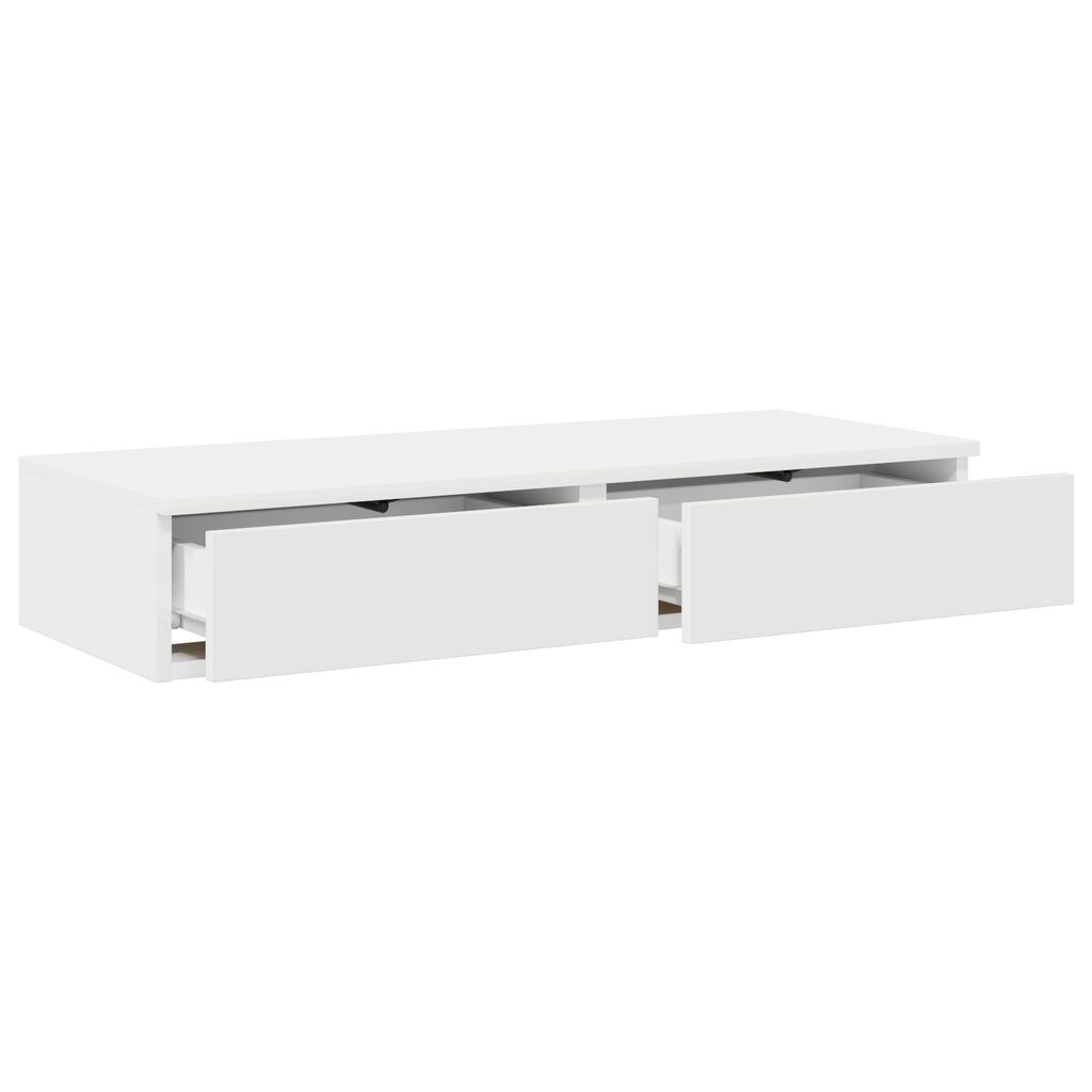 vidaXL Κιβώτια Κρεβατιών Λευκού Χρώματος 100x36,5x16,5 εκ. Φτιαγμένα από Ξύλο
