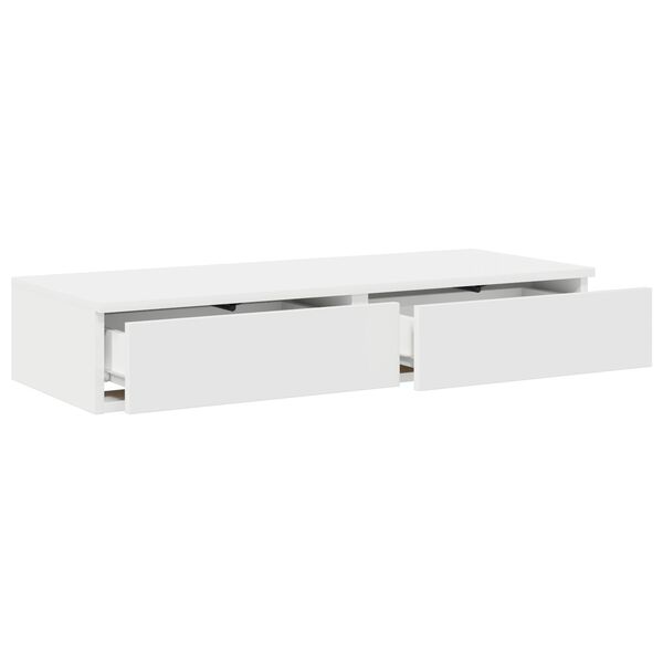 vidaXL Κιβώτια Κρεβατιών Λευκού Χρώματος 100x36,5x16,5 εκ. Φτιαγμένα από Ξύλο