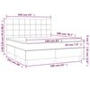 vidaXL &Kappa;&rho;&epsilon;&beta;ά&tau;&iota; Boxspring &mu;&epsilon; &Sigma;&tau;&rho;ώ&mu;&alpha; &Mu;&pi;&lambda;&epsilon; 160x200 &epsilon;&kappa;. &Upsilon;&phi;&alpha;&sigma;&mu;ά&tau;&iota;&nu;&omicron;