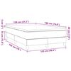 vidaXL &Kappa;&rho;&epsilon;&beta;ά&tau;&iota; Boxspring &mu;&epsilon; &Sigma;&tau;&rho;ώ&mu;&alpha; &Kappa;&rho;&epsilon;&mu; 120x190 &epsilon;&kappa;. &Upsilon;&phi;&alpha;&sigma;&mu;ά&tau;&iota;&nu;&omicron;