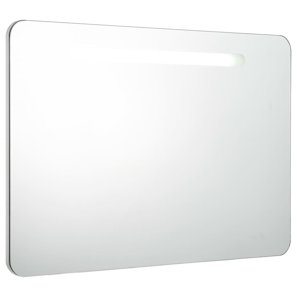 vidaXL Ντουλάπι Μπάνιου με Καθρέφτη και Φωτισμό LED 80 x 9,5 x 55 εκ.