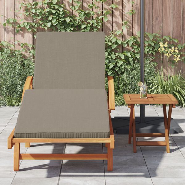 vidaXL Ξαπλώστρα 2 pcs Taupe 40 x 40 x 40εκ Μασίφ ξύλο ακακίας
