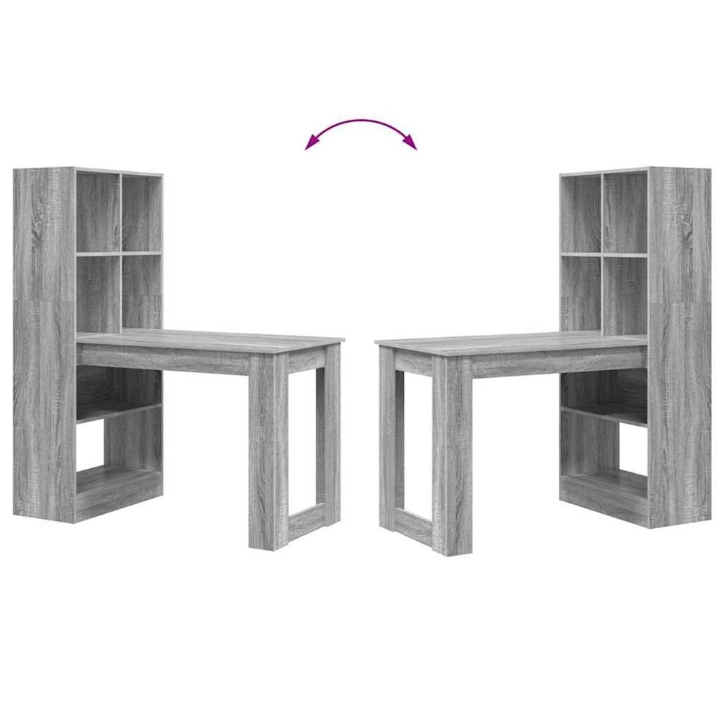 vidaXL Γραφείο Γκρίζο Σονομα 122 x 67 x 145 εκ. Επεξεργασμένο ξύλο